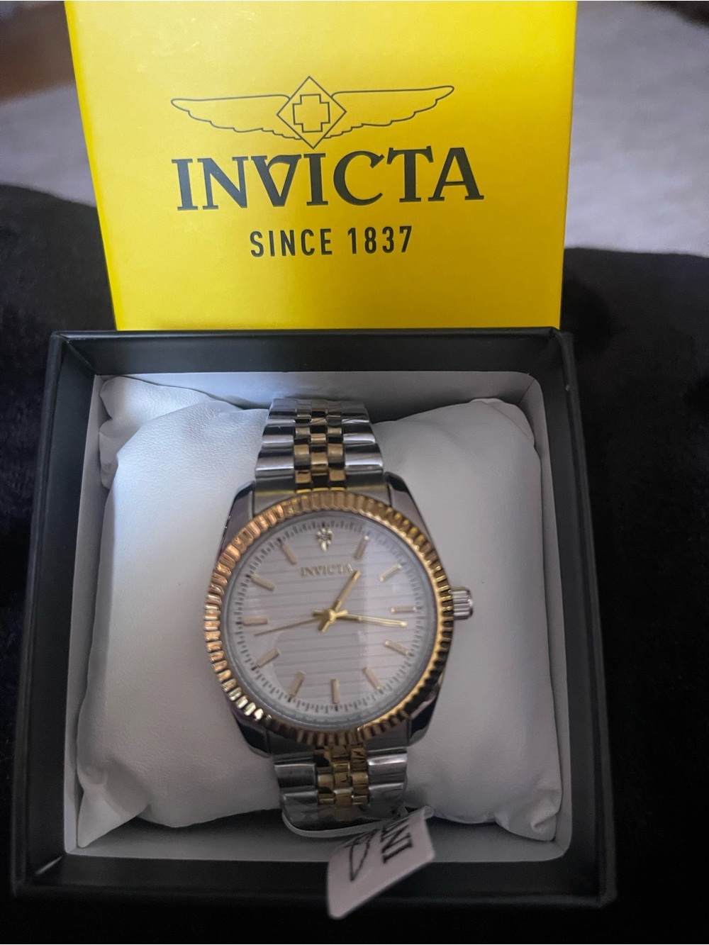 Invicta Two-Tone Silver and Gold Men's Dress Watch